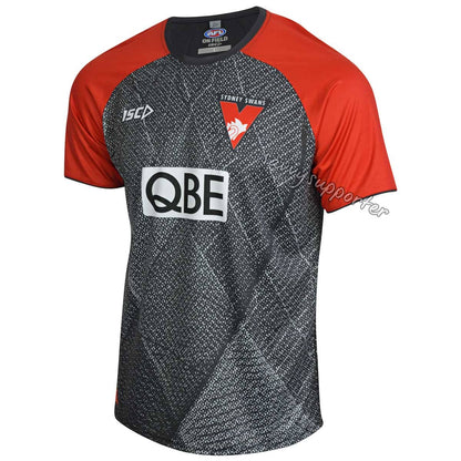 Sydney Swans AFL Mens Carbon Training Shirt