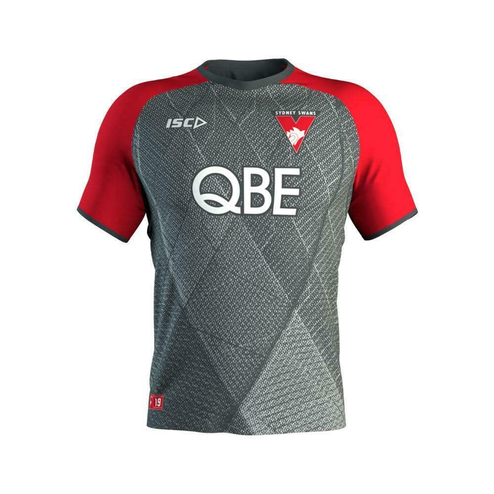 Sydney Swans AFL Mens Carbon Training Shirt