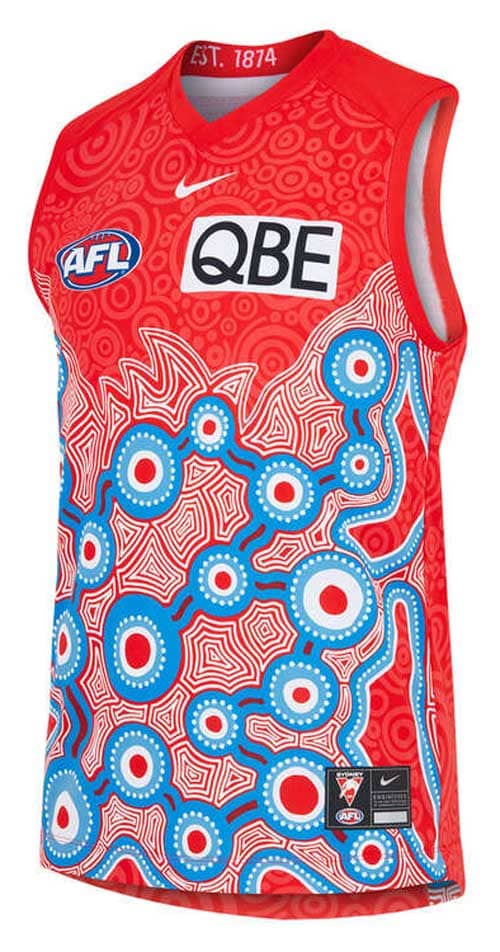 Sydney Swans 2023 AFL Mens Indigenous Guernsey