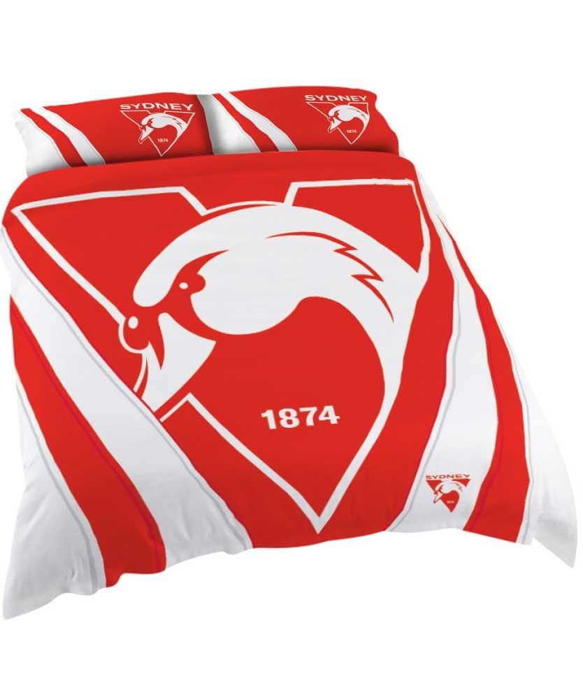 Sydney Swans 2025 AFL Double Quilt Cover Set