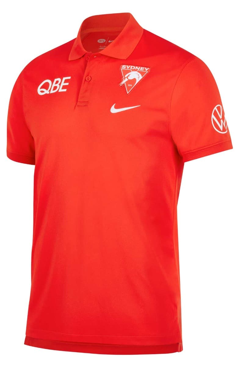 Sydney Swans AFL Mens Red Polo Shirt