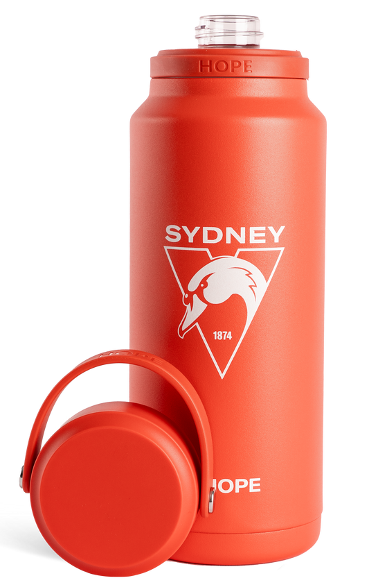 Sydney Swans 2026 AFL Red Insulated 1 Litre Stainless Steel Drink Bottle