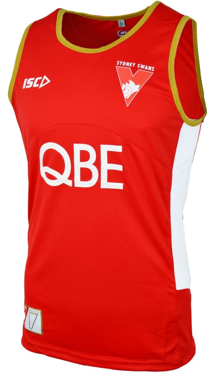 Sydney Swans AFL Mens Red Training Singlet