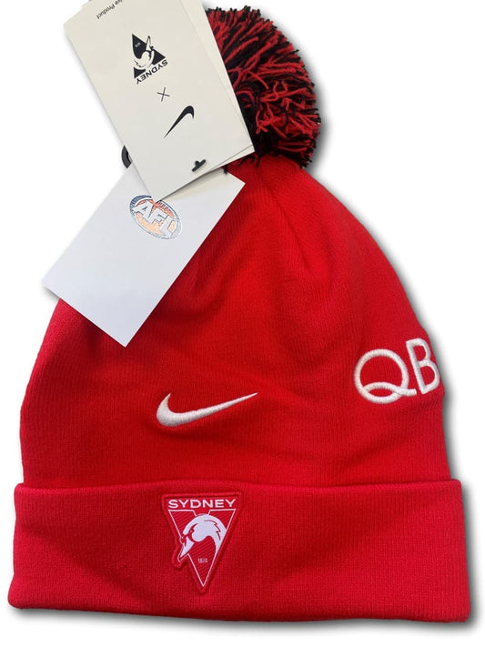 Sydney Swans AFL Adults Pom Beanie