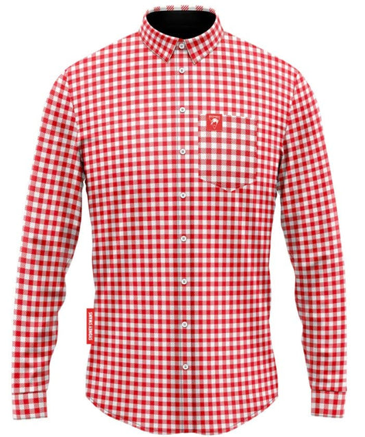 Sydney Swans 2024 AFL Mens Dawson Business Shirt