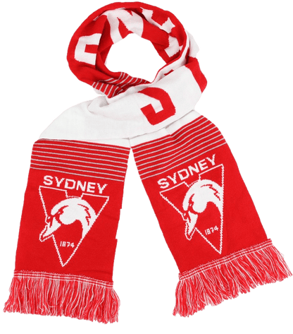 Sydney Swans AFL Adults Linebreak Scarf
