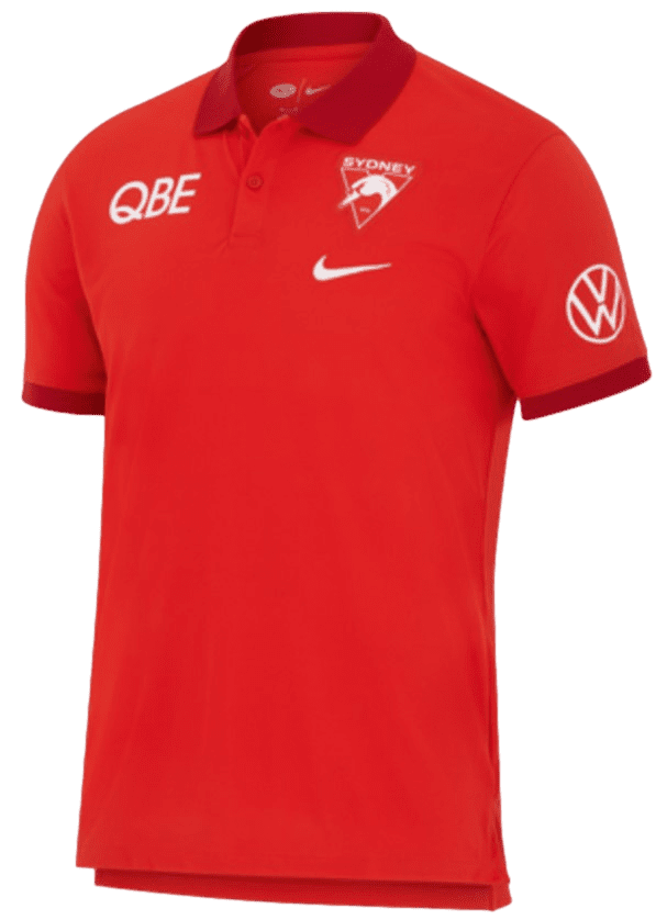 Sydney Swans 2024 AFL Mens Dri-Fit Polo Shirt