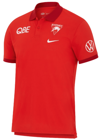 Sydney Swans 2024 AFL Mens Dri-Fit Polo Shirt