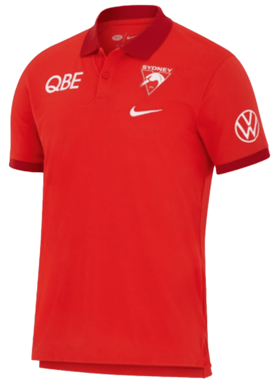 Sydney Swans 2024 AFL Mens Dri-Fit Polo Shirt