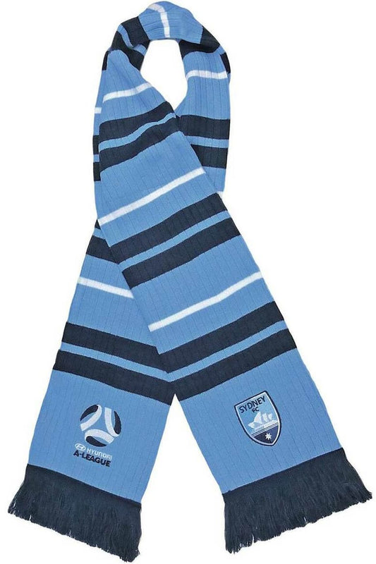 Sydney FC A-League Rib-Knit Oxford Scarf