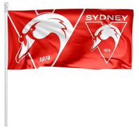 Sydney Swans Pole Flag 1800mm by 900mm