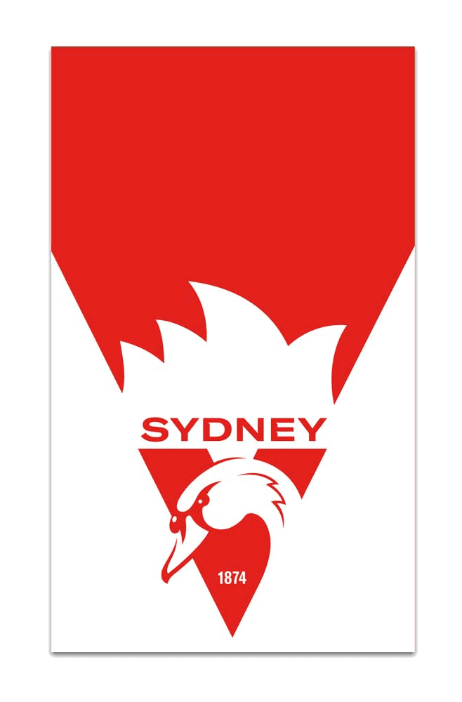 Sydney Swans AFL Supporter Flag 150cm by 90cm