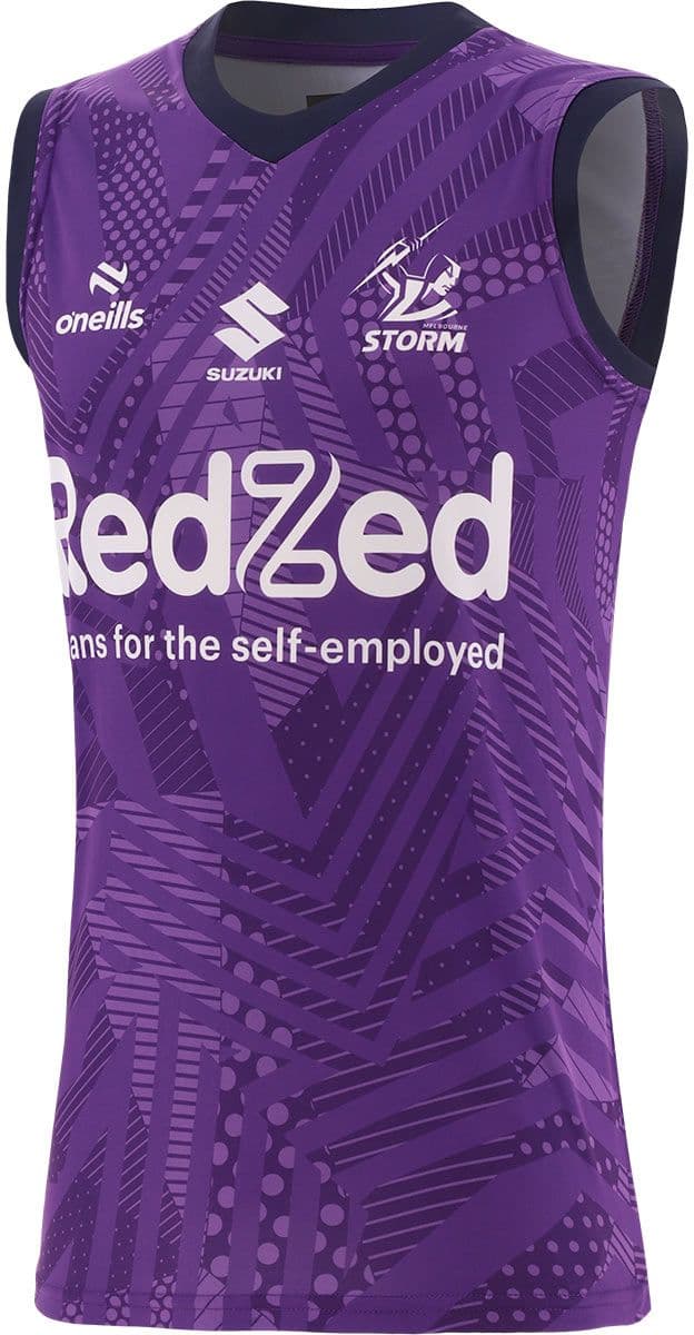 Melbourne Storm 2024 NRL Mens Training Singlet