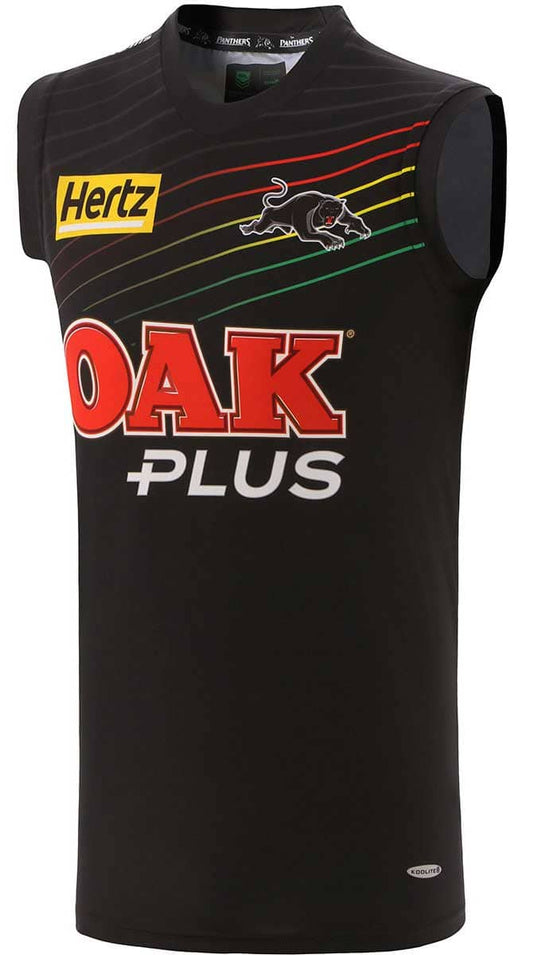 Penrith Panthers 2023 NRL Mens Black Training Singlet