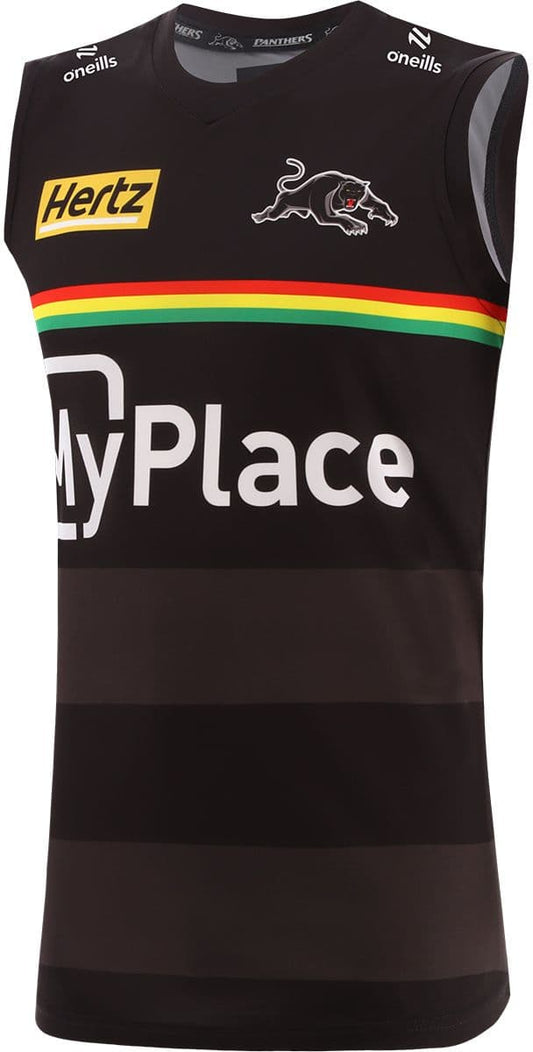 Penrith Panthers 2025 NRL Mens Black Training Singlet