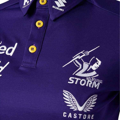 Melbourne Storm NRL Ladies Media Polo Shirt