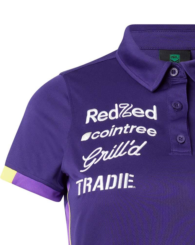 Melbourne Storm 2023 NRL Ladies Media Players Polo Shirt