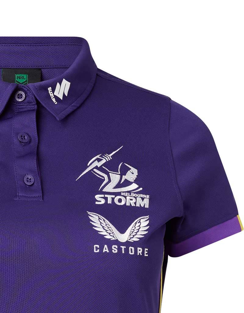 Melbourne Storm 2023 NRL Ladies Media Players Polo Shirt