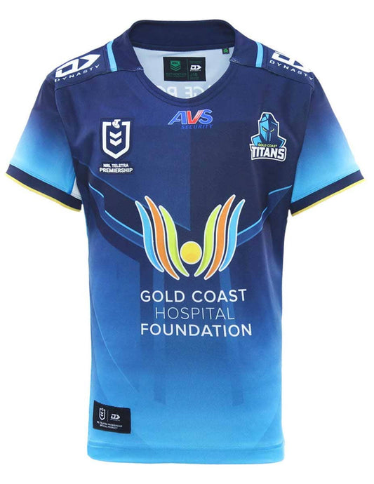 Gold Coast Titans 2025 NRL Kids Home Jersey