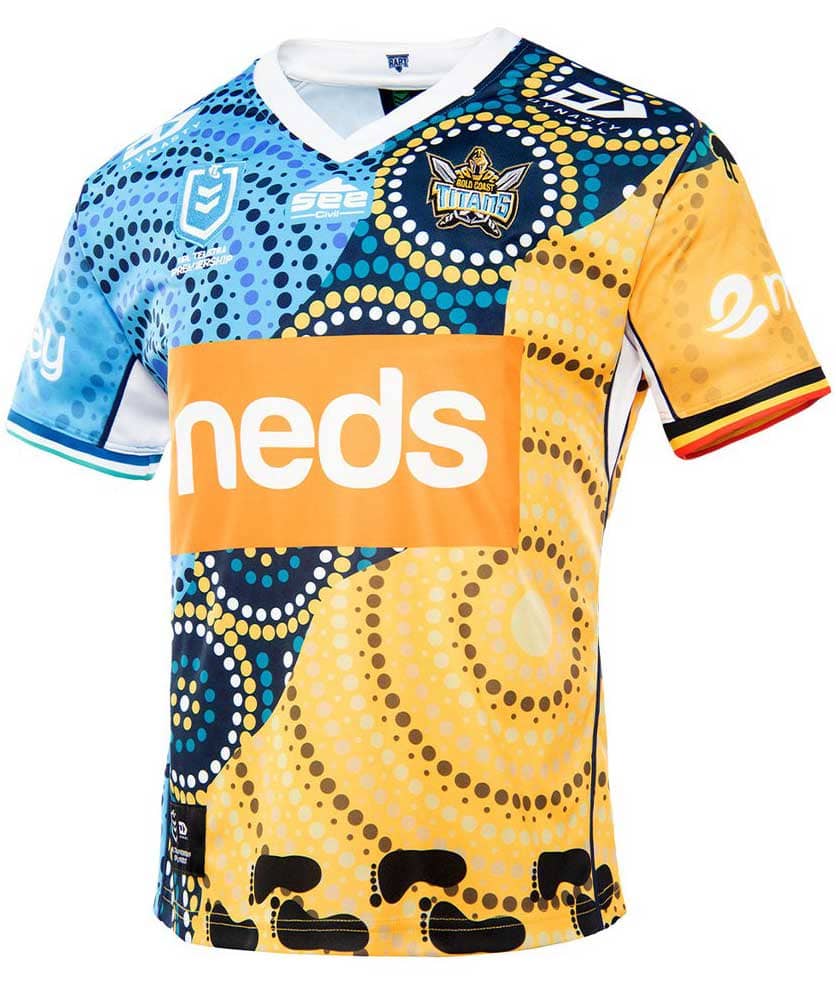 Gold Coast Titans NRL Mens Indigenous Jersey