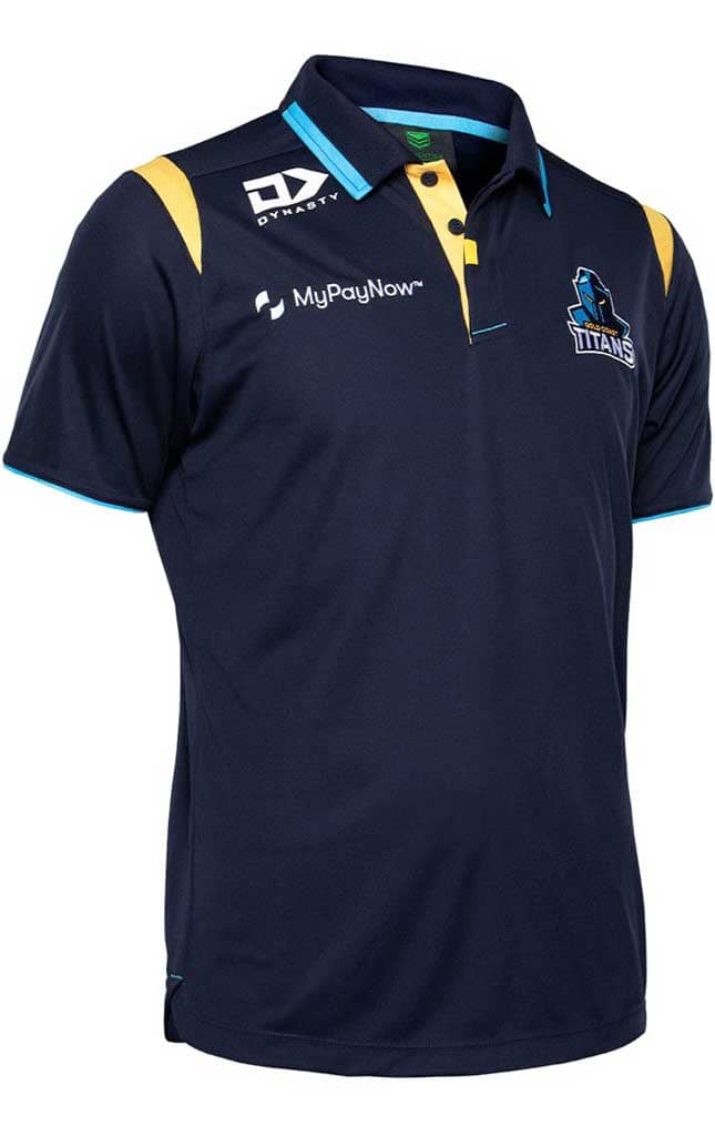 Gold Coast Titans NRL Mens Media Polo Shirt