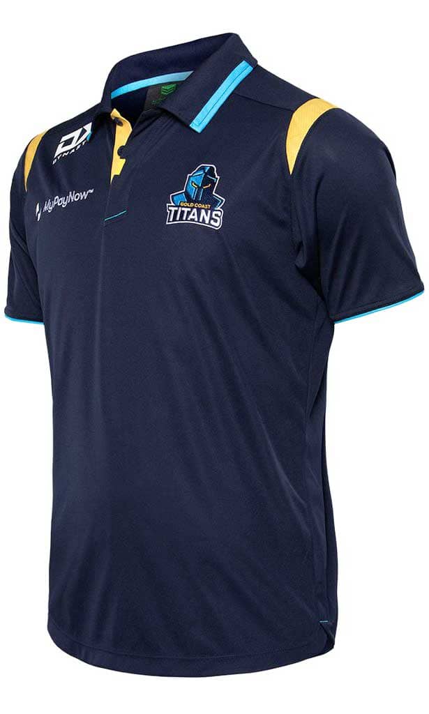 Gold Coast Titans NRL Mens Media Polo Shirt