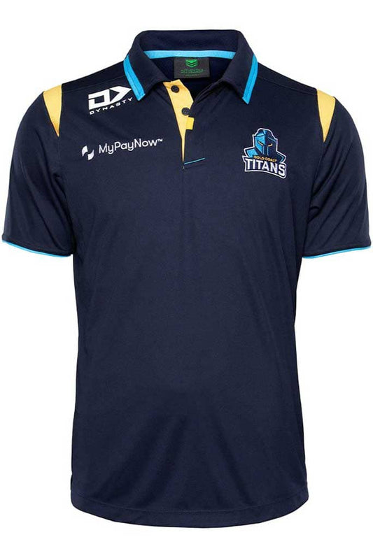 Gold Coast Titans NRL Mens Media Polo Shirt