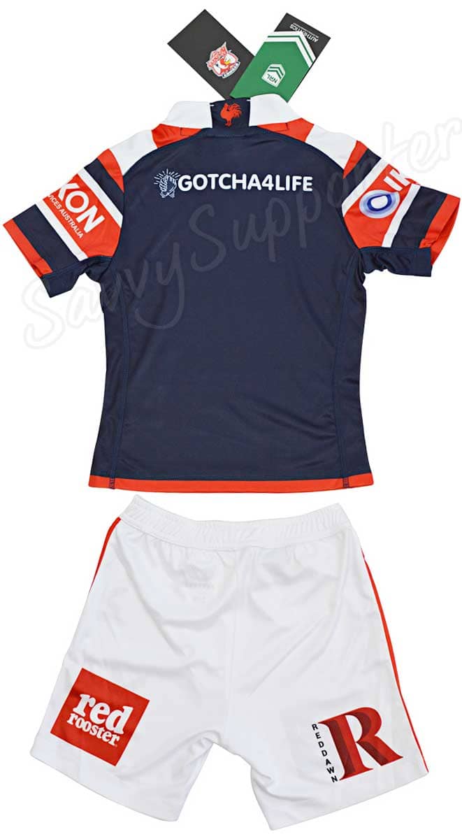 Sydney Roosters NRL Kids Toddler Home Jersey Combo (2yrs-7rs)