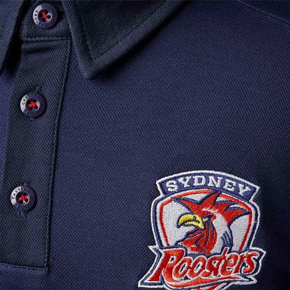 Sydney Roosters NRL Mens Navy Media Polo Shirt