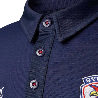 Sydney Roosters NRL Mens Navy Media Polo Shirt