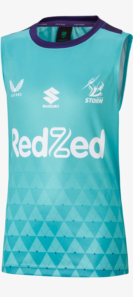 Melbourne Storm NRL Kids Turqoise Training Singlet
