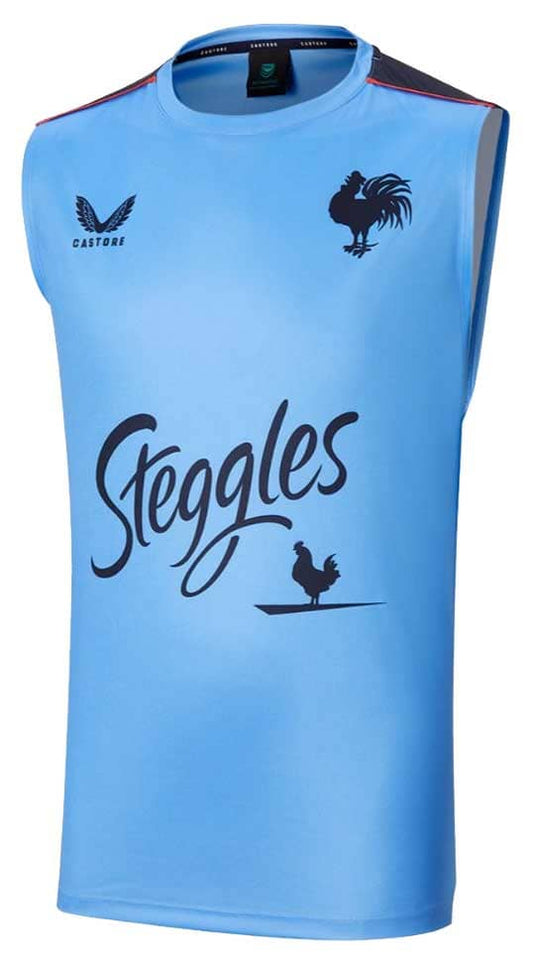 Sydney Roosters NRL Mens Blue Training Singlet