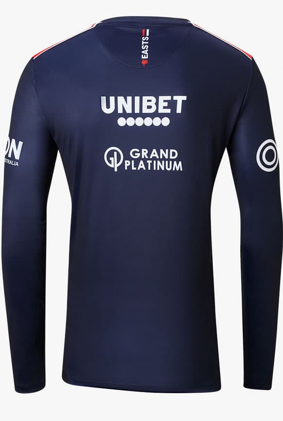 Sydney Roosters Castore NRL Mens Navy Long Sleeve Training Shirt