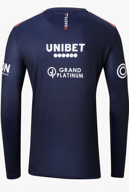 Sydney Roosters Castore NRL Mens Navy Long Sleeve Training Shirt