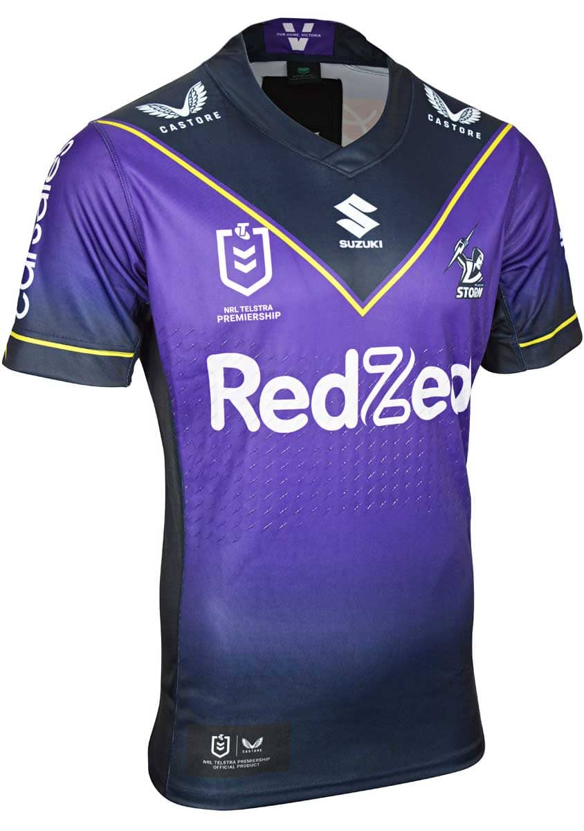 Melbourne Storm NRL Player Issue Home Jersey with GPS Pocket