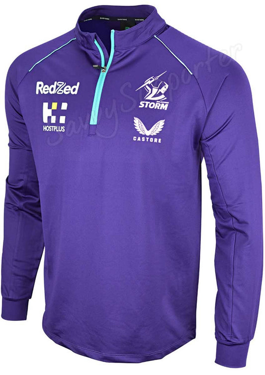 Melbourne Storm NRL Mens Training Quarter Zip Top