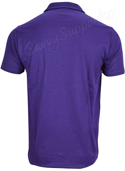 Melbourne Storm NRL Mens Players Purple Media Polo Shirt