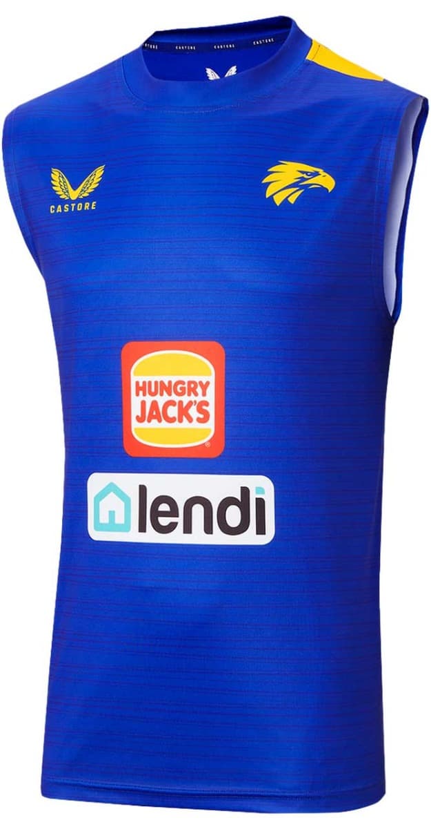 West Coast Eagles AFL Mens Training Singlet