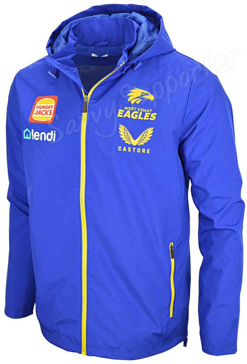 West Coast Eagles AFL Mens Wet Weather Jacket