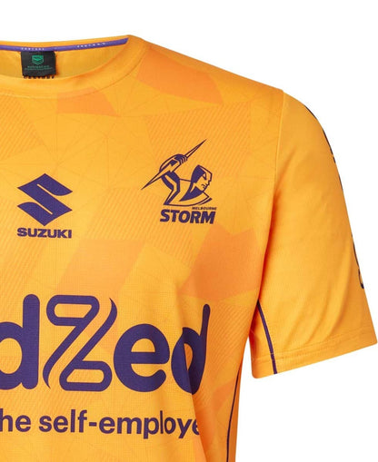 Melbourne Storm 2023 NRL Mens Orange Training Shirt
