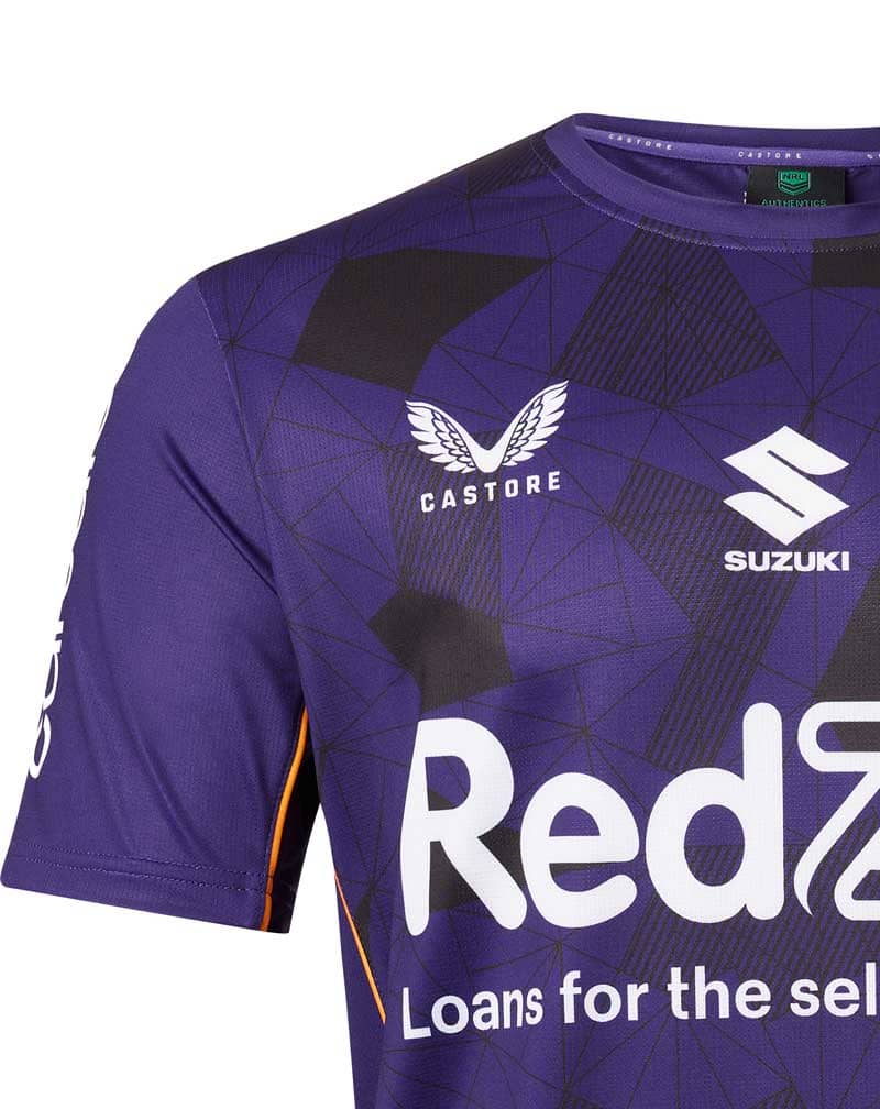 Melbourne Storm 2023 NRL Mens Purple Training Shirt