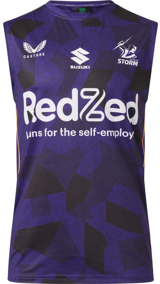 Melbourne Storm 2023 NRL Mens Purple Training Singlet