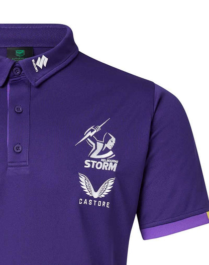 Melbourne Storm 2023 NRL Mens Media Polo Shirt