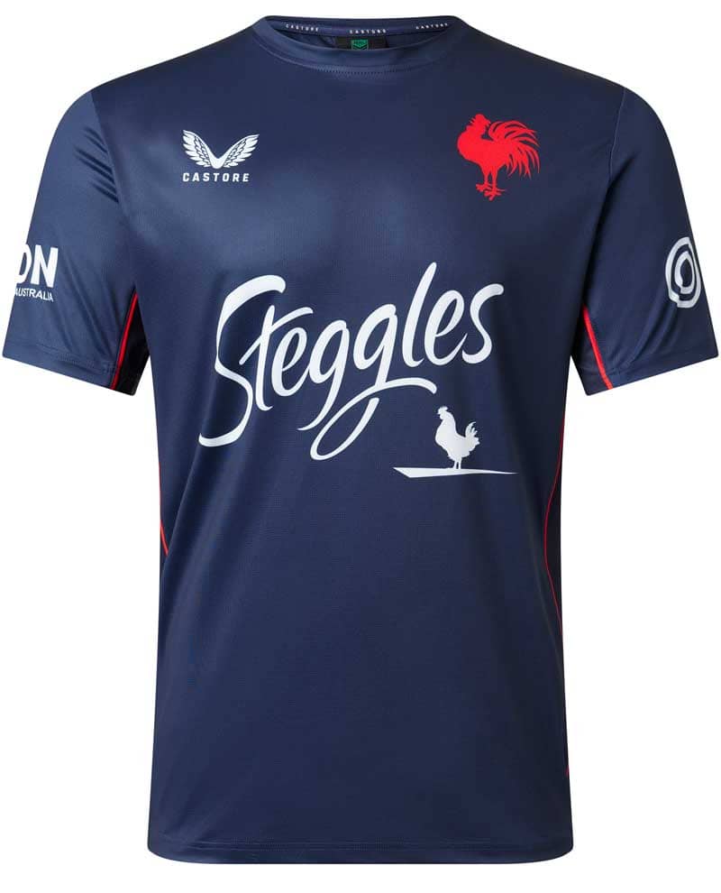 Sydney Roosters 2023 NRL Mens Navy Training Shirt