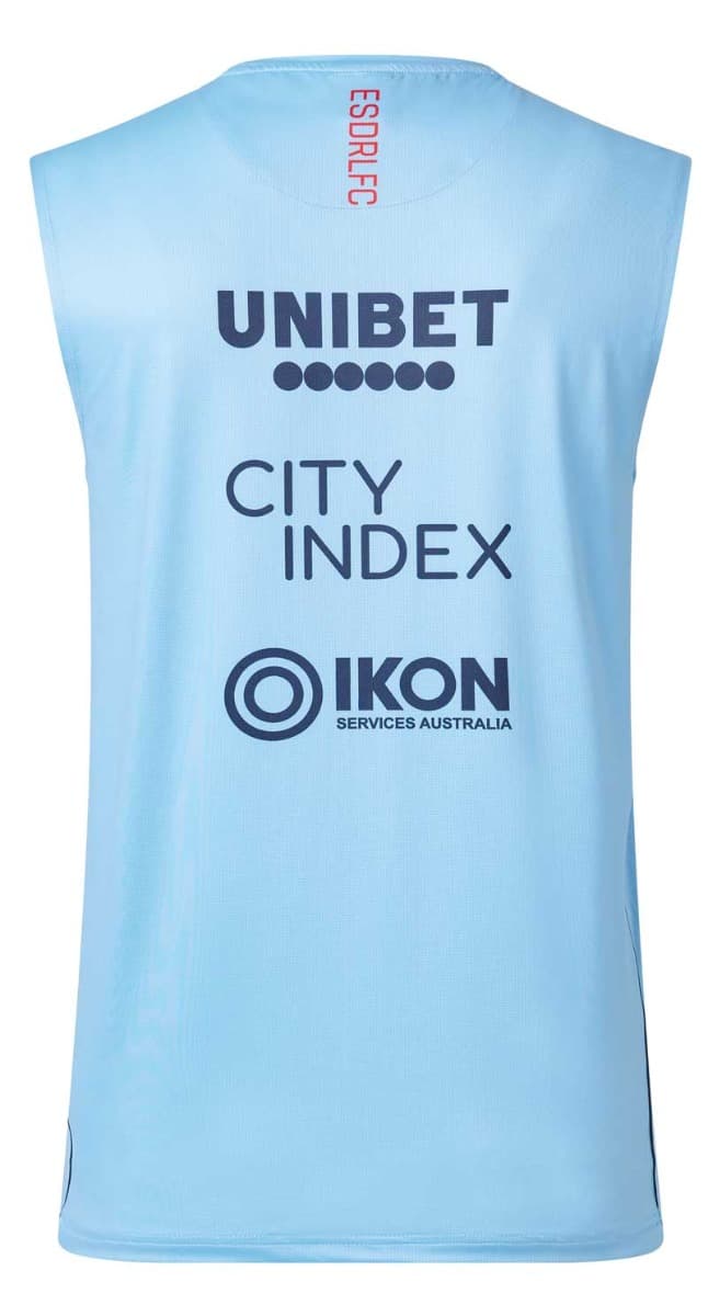 Sydney Roosters 2023 NRL Mens Blue Training Singlet