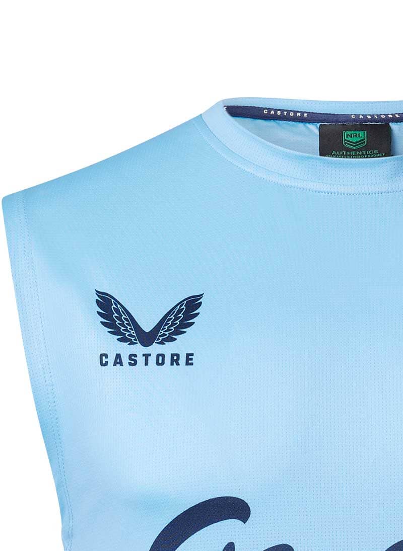 Sydney Roosters 2023 NRL Mens Blue Training Singlet