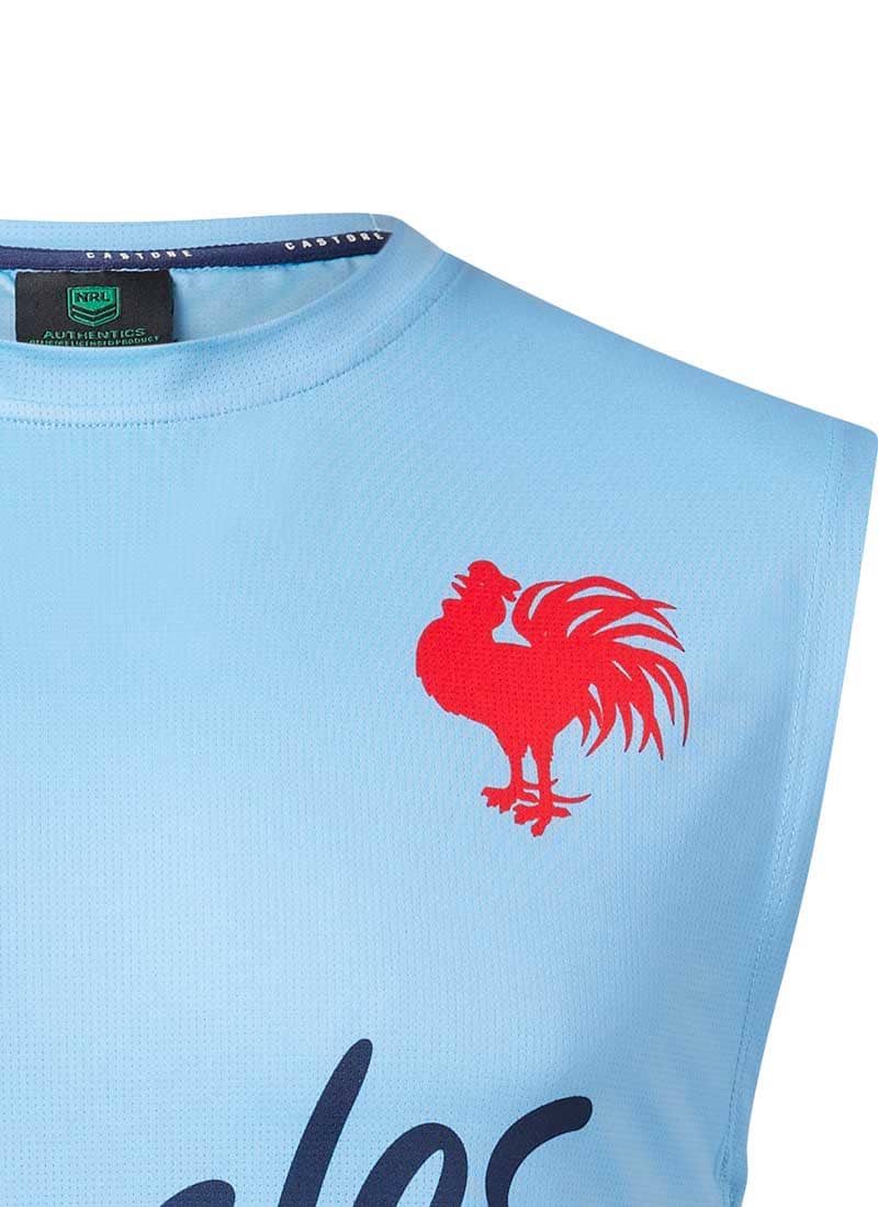 Sydney Roosters 2023 NRL Mens Blue Training Singlet