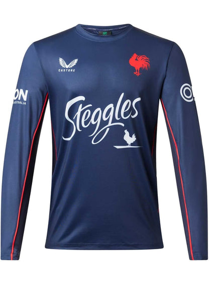 Sydney Roosters 2023 NRL Mens Long Sleeve Training Shirt
