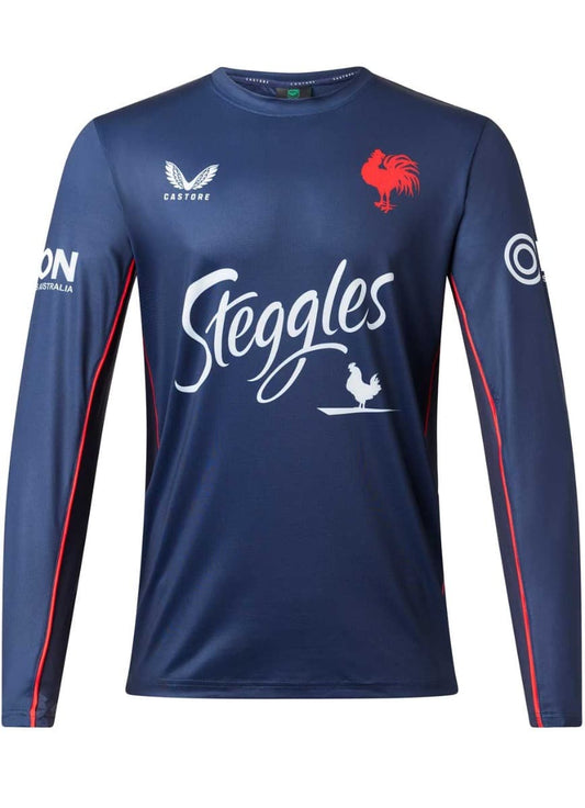 Sydney Roosters 2023 NRL Mens Long Sleeve Training Shirt