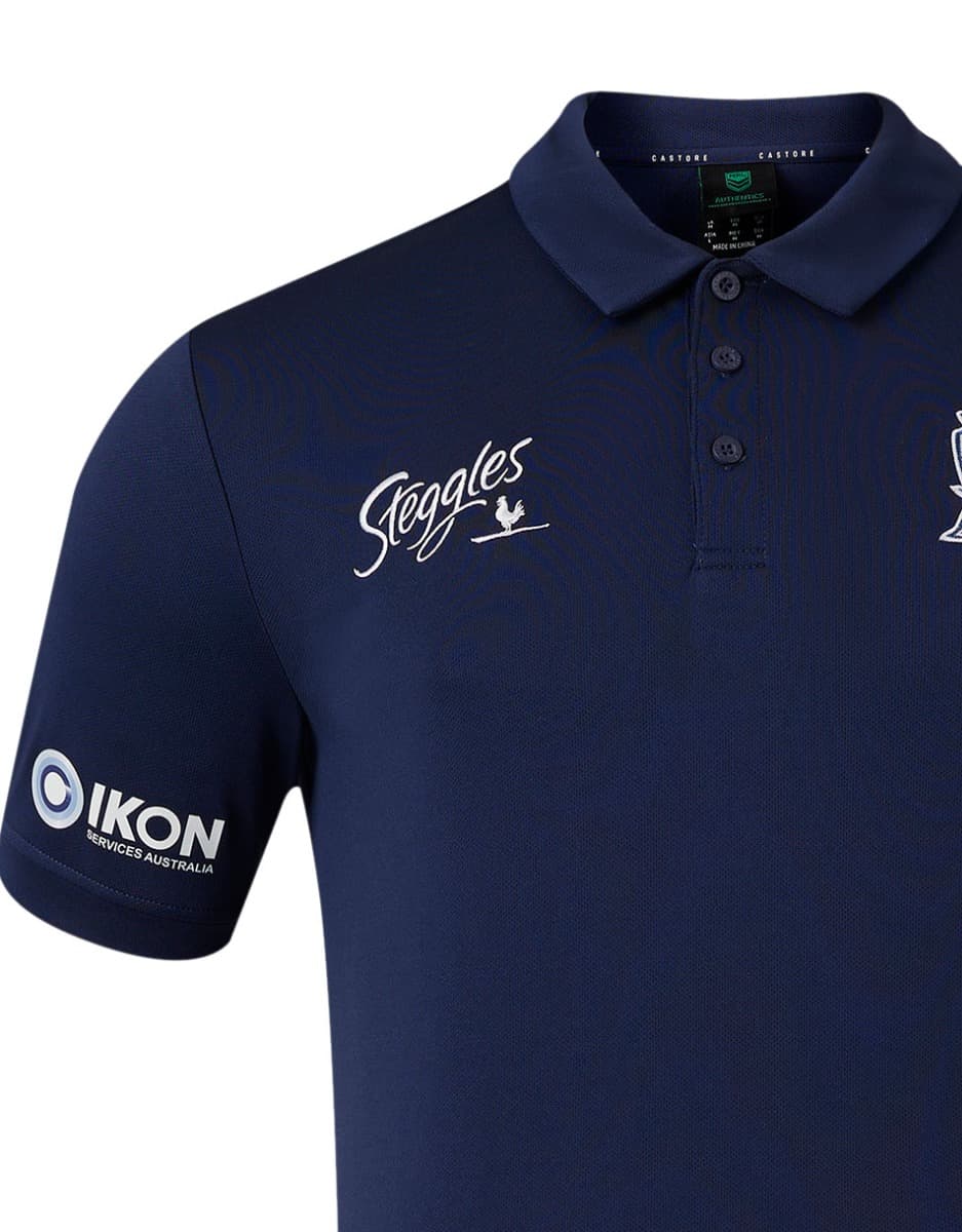 Sydney Roosters 2024 NRL Mens Media Polo Shirt